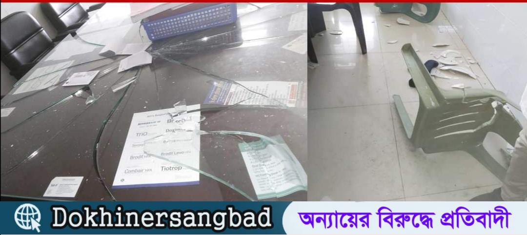 রোগী মৃত্যুর ঘটনায় শেবাচিম হাসপাতালে ভাংচুর