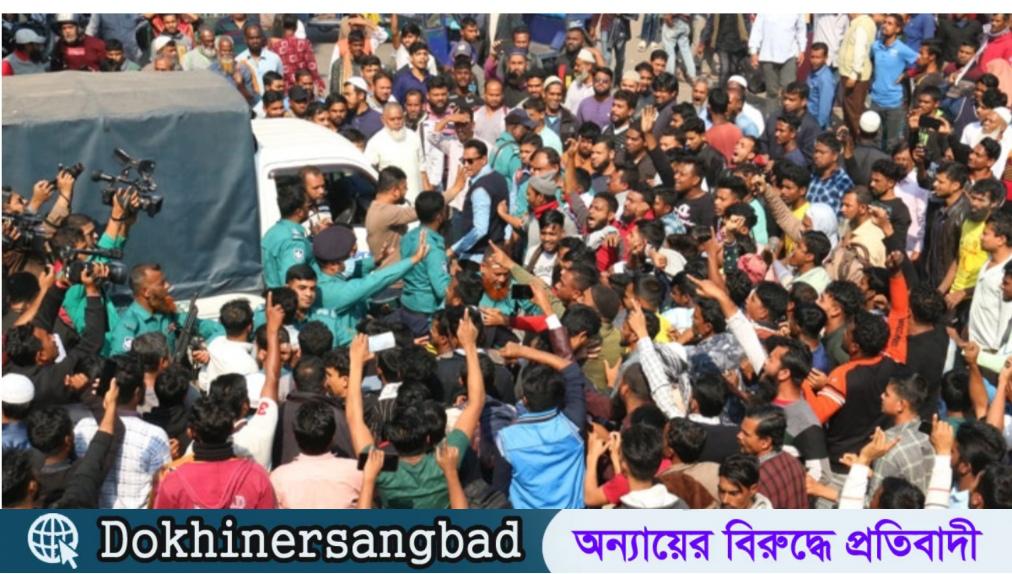 বরিশালে ১০ টাকার জন্য দাঁড়ি টেনে মারধর: সংঘর্ষে পুলিশসহ আহত ৫