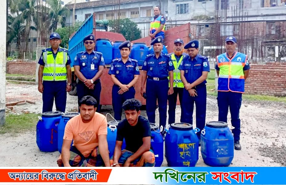 বরিশালে নৌ পুলিশের অভিযানে ২৫ লাখ চিংড়ি রেণুপোনাসহ আটক ২