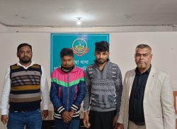 বরিশালে চুরি হওয়া ট্রাকসহ গাজীপুর থেকে আটক দুই