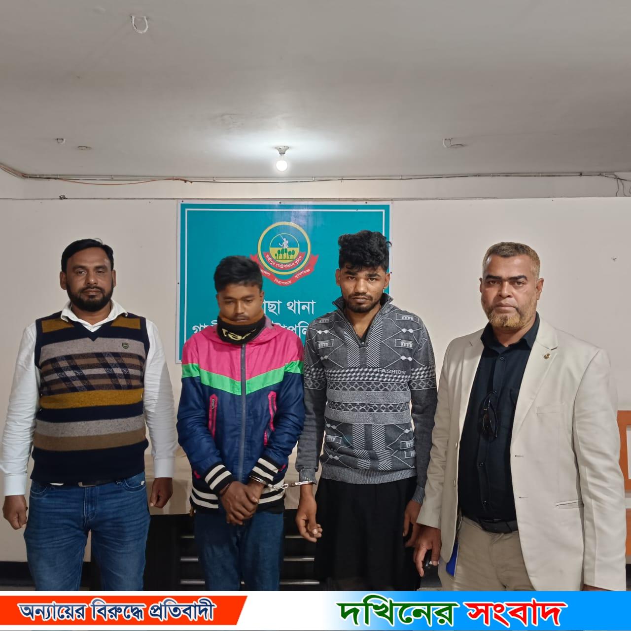 বরিশালে চুরি হওয়া ট্রাকসহ গাজীপুর থেকে আটক দুই