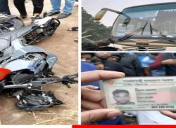 বরিশালে সাকুরা পরিবহন কেড়ে নিল মোটরসাইকেল চালকের প্রা*ণ