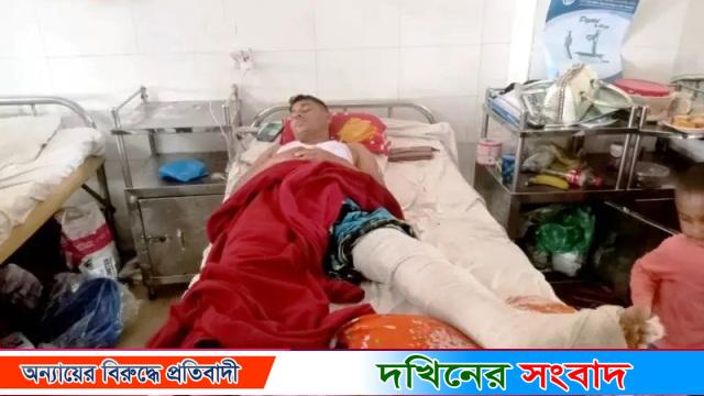 বরিশালে প্রতিপক্ষের হাতুড়ি পেটায় শ্রমিক দল নেতা আহত