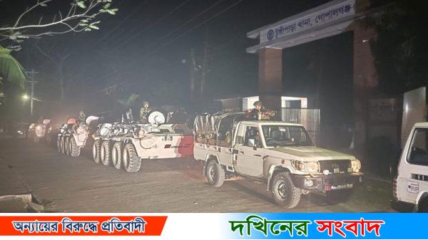 আওয়ামী লীগ সমর্থকদের হামলা, সারারাত থানা পাহারা দিলো সেনাবাহিনী