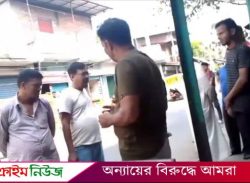 উজিরপুরে দোকান নির্মাণ কাজ বন্ধ করতে গিয়ে ভাতিজার তোপের মূখে বিএনপি নেতা