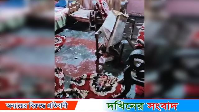 বরিশালে বিএনপি নেতার বাড়িতে হামলা-ভাংচুর, আহত ৩