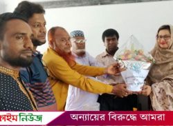নয়ানী মাধ্যমিক বিদ্যালয়ের সভাপতিকে বরণ করে নিলেন শিক্ষক-শিক্ষার্থীরা