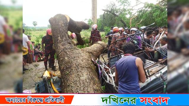 পটুয়াখালীতে আকস্মিক কালবৈশাখীর তাণ্ডবে শতাধিক ঘরবাড়ি বিধ্বস্ত