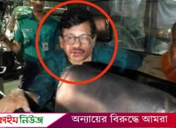 হাসপাতাল থেকে দড়ি দিয়ে বেঁধে ভোলার আ.লীগ নেতাকে পুলিশে দিল জনতা